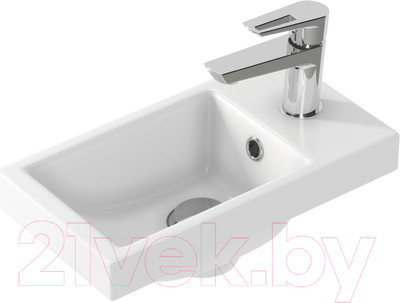 Умывальник со смесителем Cersanit Como 40 / S-UM-COM40/1-w + 63030