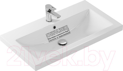 Умывальник со смесителем Cersanit Como 80 / S-UM-COM80/1-w + 63039