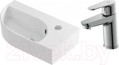 Умывальник со смесителем Cersanit Cameo 45 / S-UM-CAM45/1-w + 63030