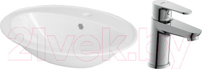 Умывальник со смесителем Cersanit Calla 54 / S-UM-Cl/1-w + 63030