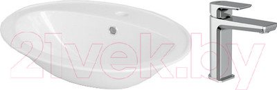 Умывальник со смесителем Cersanit Calla 54 / S-UM-Cl/1-w + 63063