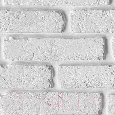 Панель ПВХ Sanrelia Стандарт New Кирпич белый-347 (2500x250x7мм)