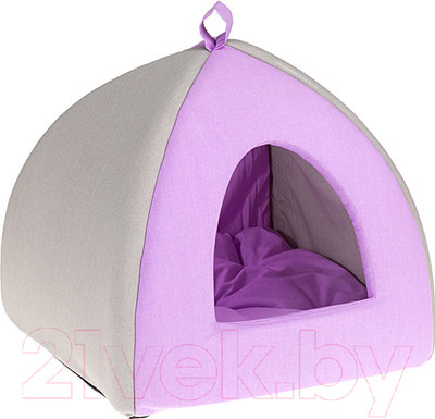 Домик для животных Ferplast Tipi M / 82220099 (светло-серый/сиреневый)
