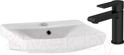 Умывальник со смесителем Cersanit Carina 50 / S-UM-CAR50/1 + 63107