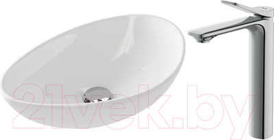Умывальник со смесителем Cersanit Moduo 55 Leaf / 63571 + 63054