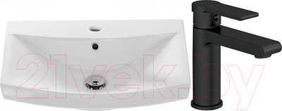 Умывальник со смесителем Cersanit Carina 60В / S-UM-CAR60/1 + 63107