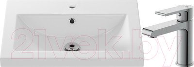 Умывальник со смесителем Cersanit Como 60 / S-UM-COM60/1-w + 63020