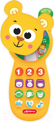 Развивающая игрушка Азбукварик Телефончик Мишутка / 3136
