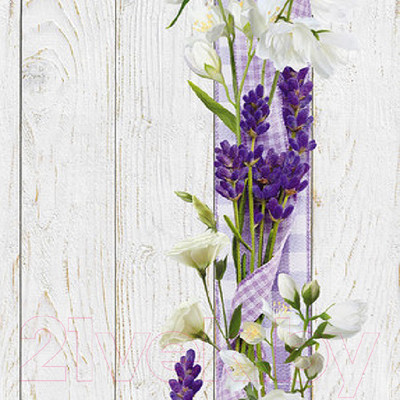 Панель ПВХ Sanrelia Стандарт New Прованс-645 (2500x250x7мм)