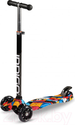 Самокат детский Indigo Sport Bright / IN251 (красный/синий/желтый)