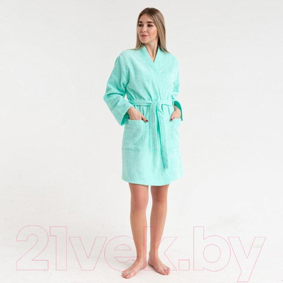 Халат Экономь и я 4560880 (р.50-52, нежно-бирюзовый)