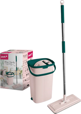 Набор для уборки York Handy Ведро с отжимом 10л+Швабра с насадкой из микрофибры