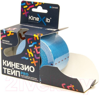 Кинезио тейп Kinexib Pro 5мx5см (синий)