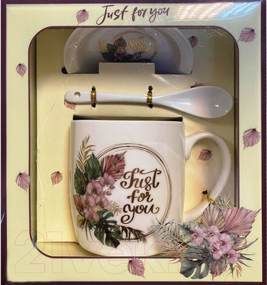 Кружка с ложкой DomiNado C-129