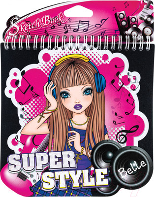 Блокнот Centrum С трафаретами и наклейками / 89635