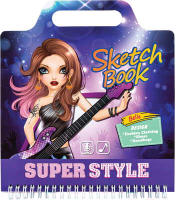 Блокнот Centrum С трафаретами и наклейками / 89636