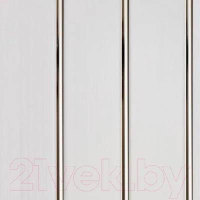 Панель ПВХ Sanrelia Люкс Потолочная 3-х секционная Серебристый (3000x240x8мм)