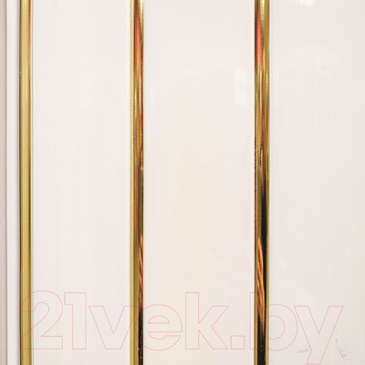 Панель ПВХ Sanrelia Люкс Потолочная 3-х секционная Золото (3000x240x8мм)