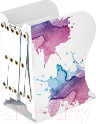 Подставка для книг Brauberg 237903 (белая с печатью)