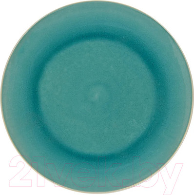 Тарелка столовая обеденная Fissman Celine 6222 (лазурный)