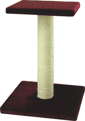 Лежанка-когтеточка Happy Friends HFSP54-01-07 (бордовый)