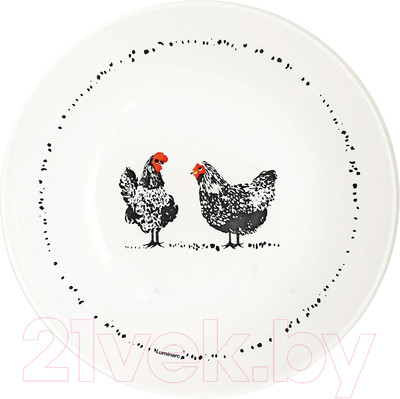 Тарелка столовая глубокая Luminarc Paulette V0072