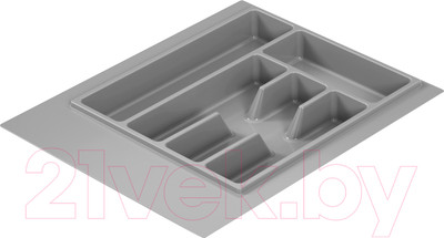 Органайзер для столовых приборов Альтернатива М8535 (серый)