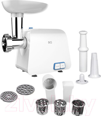 Мясорубка электрическая BQ MG1004 (белый/синий)