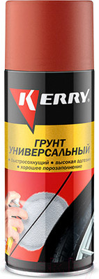 Грунтовка автомобильная Kerry KR-925-2 (520мл, красно-коричневый)