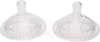 Набор сосок Chicco NaturalFeeling для густой пищи / 310211097 (2шт)