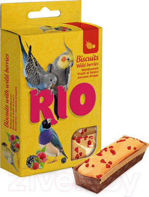 Лакомство для птиц Mealberry RIO Бисквиты для птиц с лесными ягодами (5x7г)