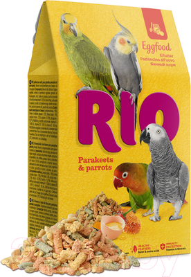 Корм для птиц Mealberry RIO Яичный корм для средних и крупных попугаев (250г)