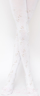 Колготки детские Mark Formelle 708K-744 (р.150-152, белый/бежевый люрекс)