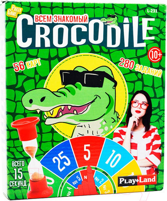 Настольная игра Play Land Крокодил / L-231