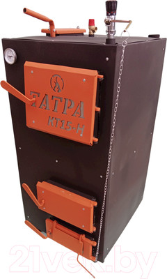 Твердотопливный котел Татра КТ15-НЛ1 (левое подключение, одноконтурный, сталь 6мм)