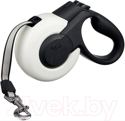 Поводок-рулетка Fida Mars М лента 5м / 202385 (белый)