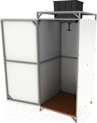 Душ для дачи ИМпласт 1 0.95x0.95м (55л, с подогревом)