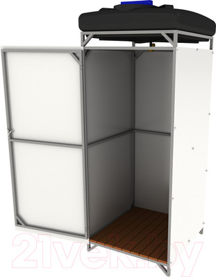 Душ для дачи ИМпласт 1 0.95x0.95м (150л, без подогрева)