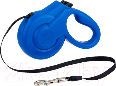 Поводок-рулетка Fida Styleash Mini XS лента 3м / 202545 (синий)