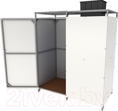 Душ для дачи ИМпласт 2 1.90x0.95м (55л, с подогревом)