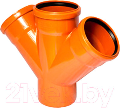 Крестовина внутренней канализации РосТурПласт 110/110/110 х45 / 36550