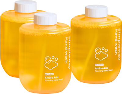 Мыло-пена Simpleway Комплект сменных блоков с моющим средством для диспенсера (3шт, желтый)