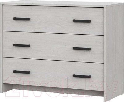 Комод NN мебель МСП 1 3ящ (ясень анкор светлый/ясень анкор светлый)