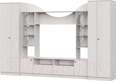 Стенка NN мебель МГС 8 исп 1 (ясень анкор светлый)