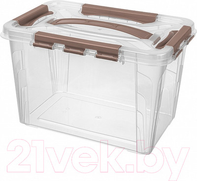 Ящик для хранения Econova Grand Box / 433200214 (6.65л, коричневый)