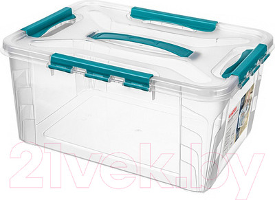 Ящик для хранения Econova Grand Box / 433200402 (15.3л, голубой)