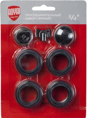 Монтажный комплект для радиатора Royal Thermo RT03.1-1 / RT3/4B (черный)