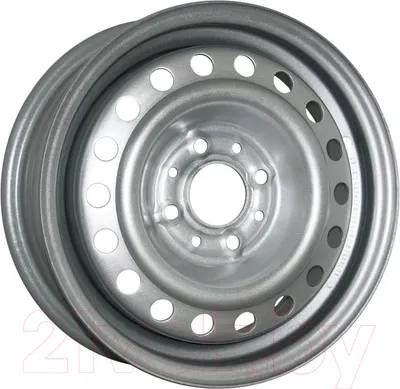 Штампованный диск Trebl 64E45H 15x6" 4x114.3мм DIA 67.1мм ET 45мм Silver