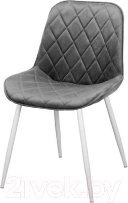 Стул СоюзРегионПоставка Аура СРП-032 (9003 белый матовый/велюр Velluto 18 серый)