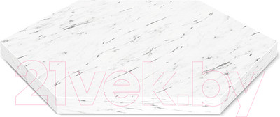 Столешница для стола Sheffilton SHT-ТT20 60 ЛДСП 25мм (мрамор каррара белый)